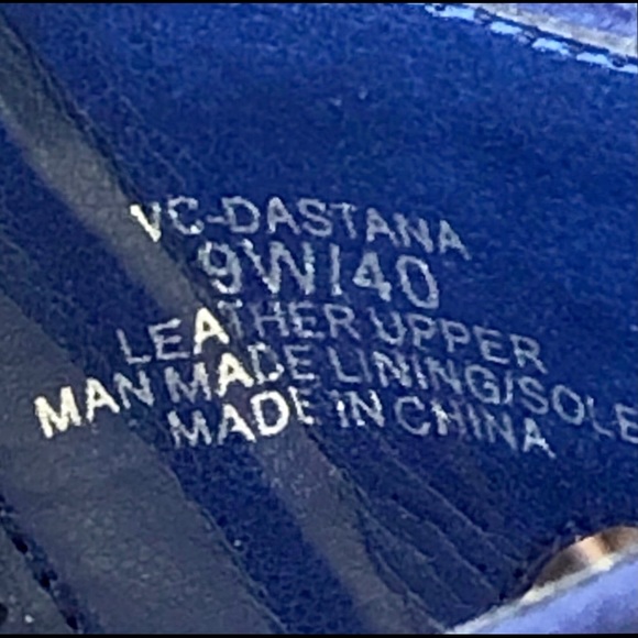 Vince Camuto Dastana Blue Sandals Peep toe sz 9 - Picture 9 of 10